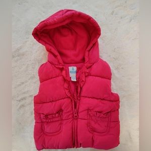 Infant girl puffy vest